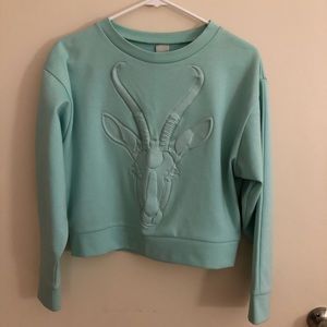 Unique Cropped man to man! 🦋